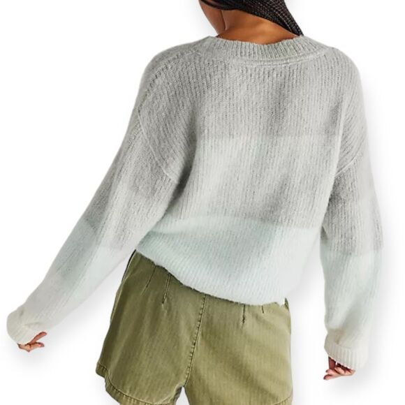 FREE PEOPLE NWT Autumn Sky Pullover Sweater in Cloud Combo Wool‎ - size S - Picture 3 of 7